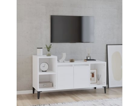 Mueble De Tv VIDAXL Blanco Madera contrachapada (100x35x55 cm)
