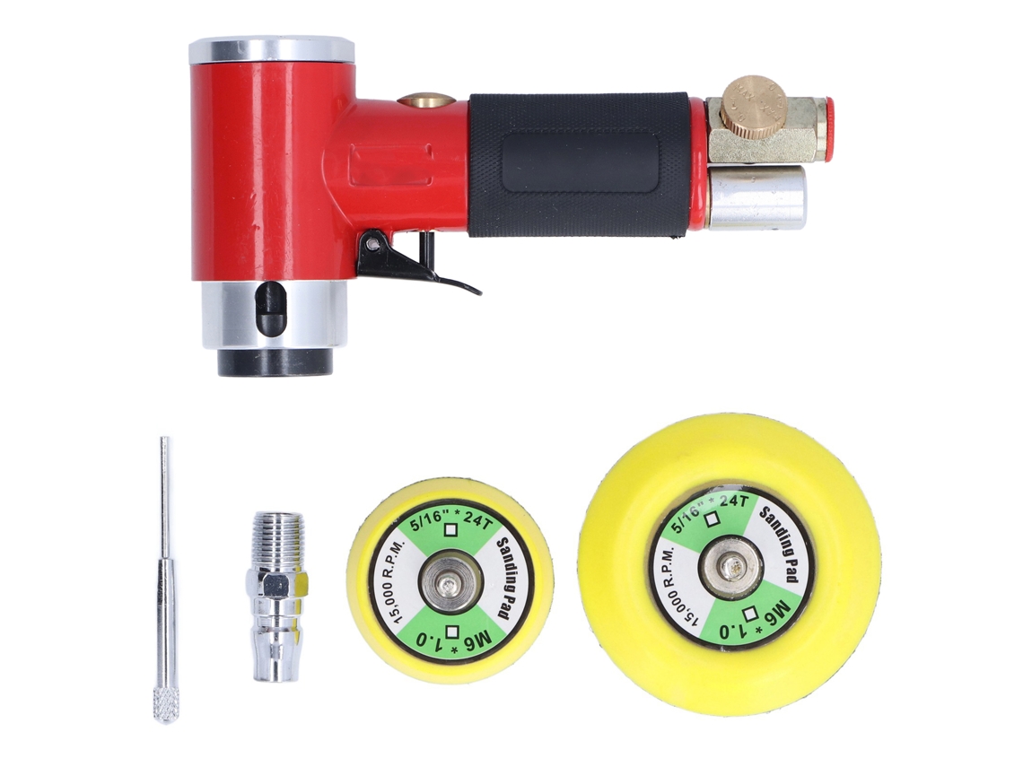 Mini Lijadora Neumática De Aluminio Y Pvc Para Lijado Puntual Y Pulido Fino.