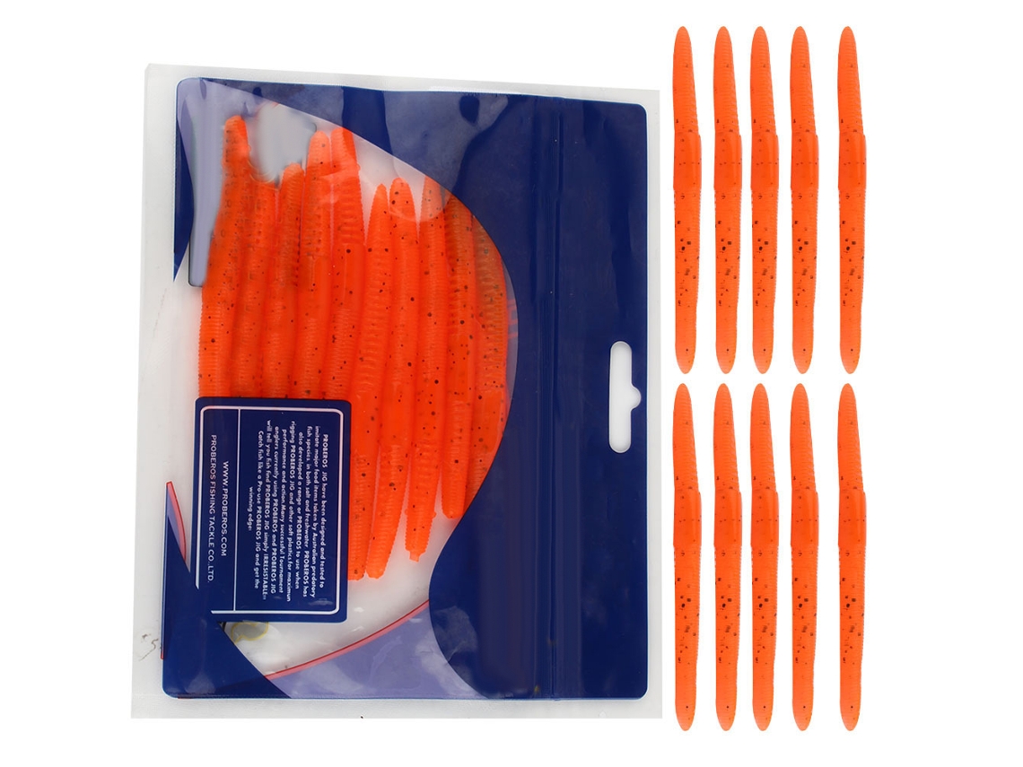 Lure (cebo Blando Flotante) Nuevo Producto Cebo Blando De Silicona Para Pesca De 10cm/4g Paquete De 10 Naranja I