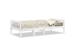 Cama Infantil Sin Colchón 80x200 cm Pino Macizo Blanco Dkd Home Decor