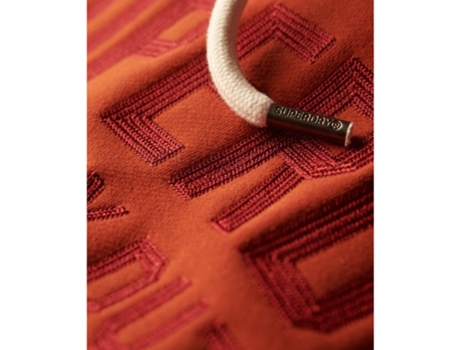 Sudadera con Capucha de Hombre SUPERDRY Motivo Bordado Worker Naranja (2XL)