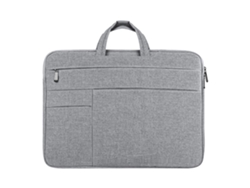 Bolso De Mano Para Portátil Dux Ducis Lbtd Series De 15,5 A 16 Pulgadas, De Poliéster Con Múltiples Bolsillos, Color Gris Claro.