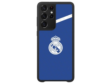 Funda Móvil Ultra Oficial Real Madrid para Samsung Galaxy S22 Ultra PHONECASES3D Piel Sintética Negro