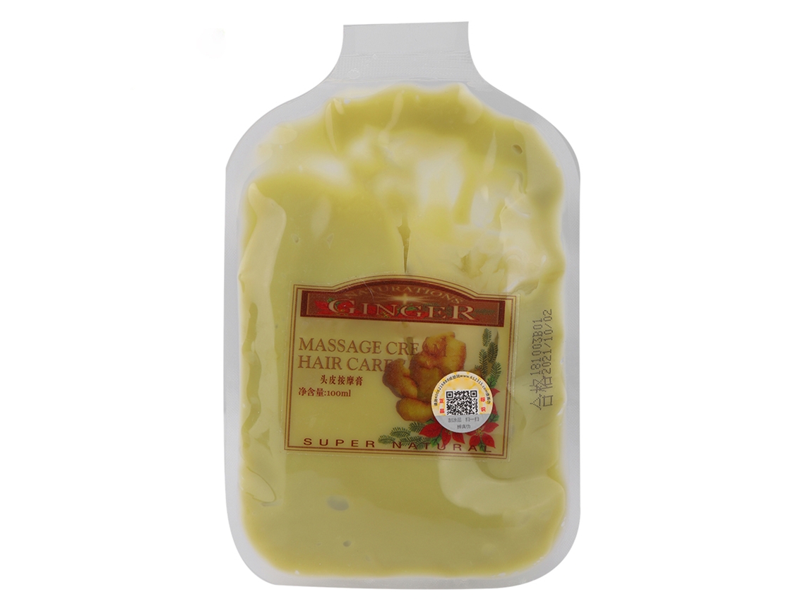 Crema De Masaje Capilar Con Esencia De Jengibre, Acondicionador Nutritivo Para Cuidado Del Cabello Hidratante 100g