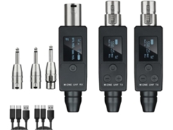 Transmisor De Micrófono Con Cable, 2 Unidades, Receptor Uhf Conectado A Xlr, Apto Para 48 V.