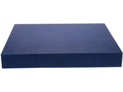 Caja de cartón azul clásica y elegante para joyas y objetos decorativos, con tapa.