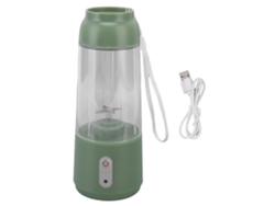 Licuadora personal de 300ml con cuchilla de acero inoxidable, carga USB, inalámbrica, portátil para batidos y smoothies.