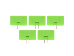 5 Adaptadores De Enchufe De 1 A 3, Convertidor De Potencia Giratorio De 180° Para Viajes.