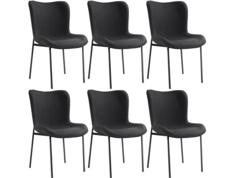 6er set silla acolchada Tessa, ergonómica TECTAKE