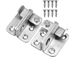 2 Cerrojos Deslizantes Acero Inoxidable Izquierda Y Derecha Para Puertas Ventanas Muebles Mascotas
