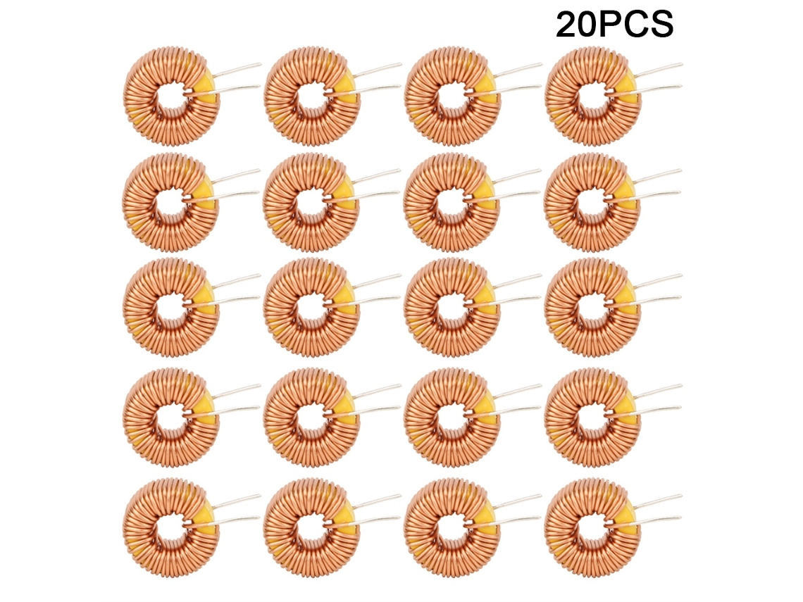 20 Unidades De Cable Inductor Toroidal De Cobre De 100 Μh Y 0,6 Mm Para Placa De Circuito Impreso (pcb).