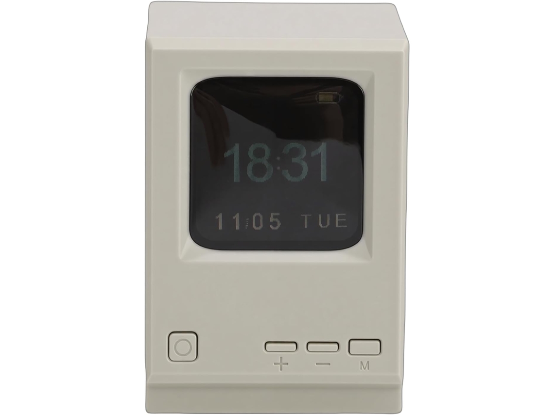 Altavoz Para Pc Con Reloj Digital Portátil De Escritorio De Estilo Retro