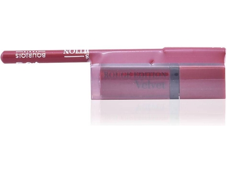 Lápiz de Labios BOURJOIS Rouge Edition Velvet Lipstick 08 + Contour N10 gatis
