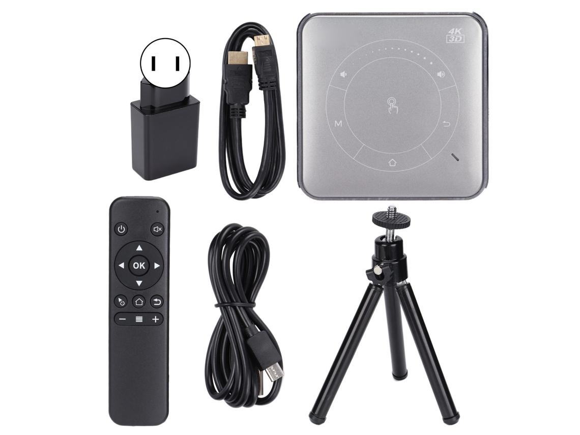 Miniproyector portátil (compatible con decodificación 4k y control remoto)