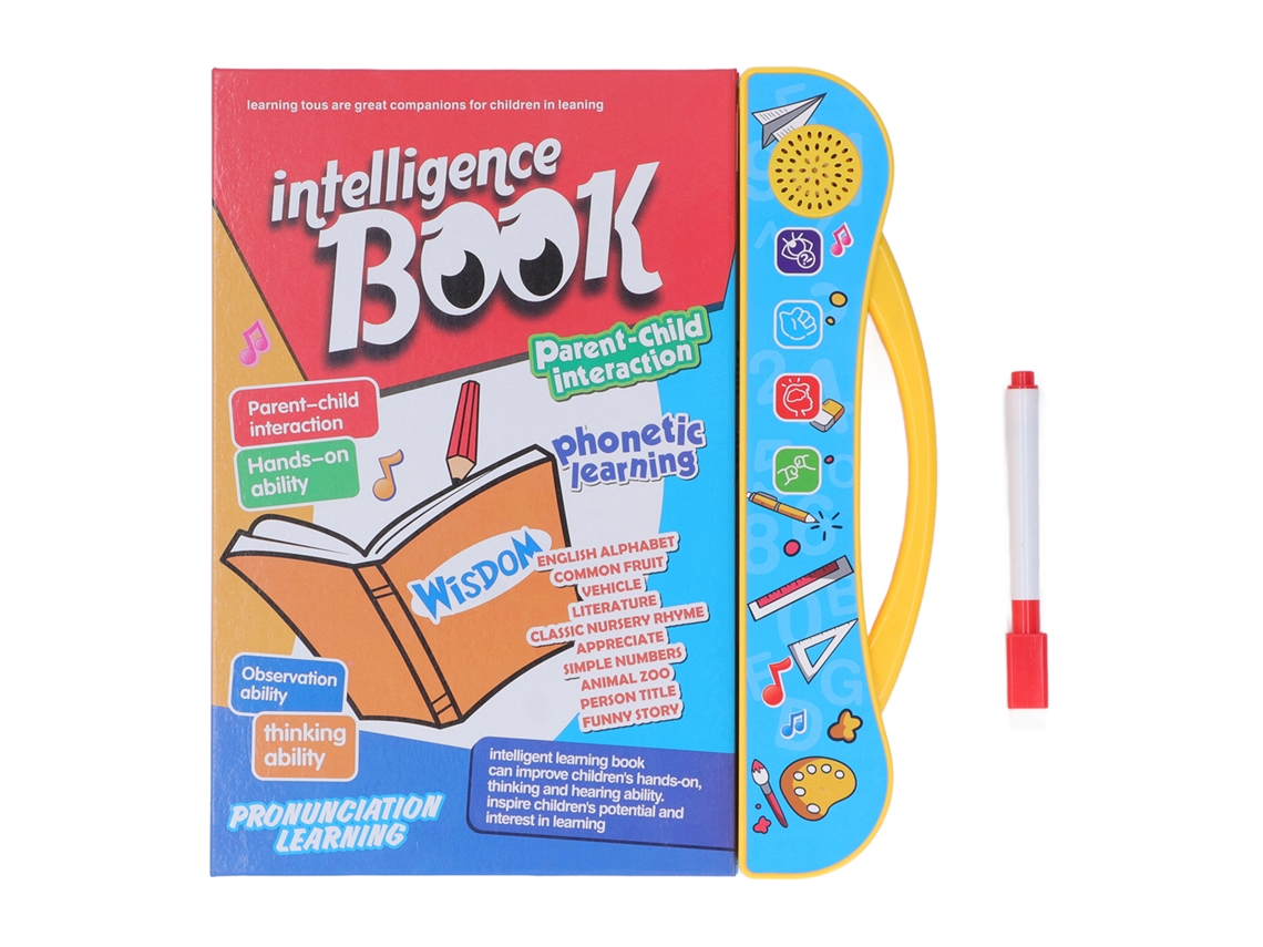 2026-libro Electrónico De Aprendizaje De Inglés Para Niños Con Letras Números Y Sonidos Juguete Educativo