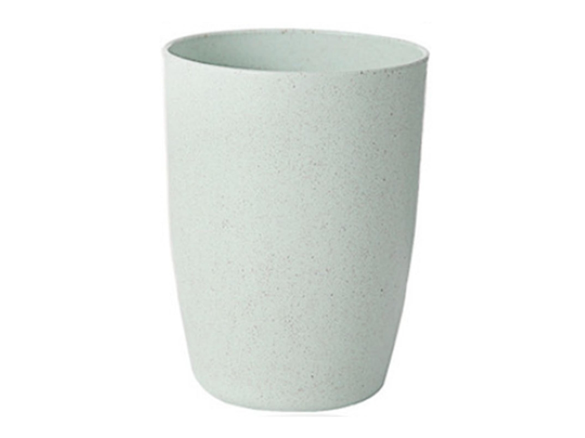 Vaso reutilizable y ecológico de paja de trigo verde para palillos de dientes para el baño