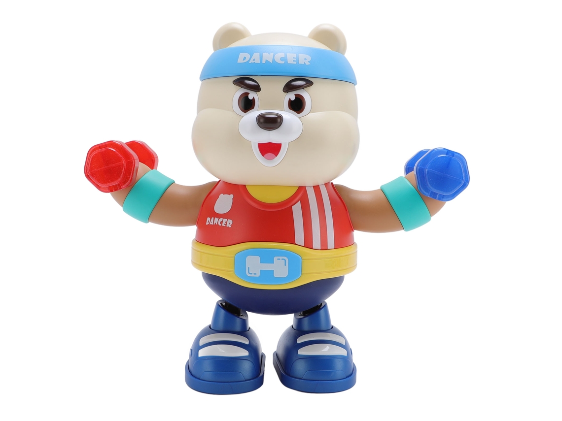 Urso Dançante Elétrico Com Luz E Música Robô Brinquedo Para Crianças Portátil