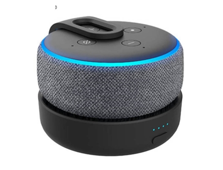 Base de batería portátil original para Amazon Echo Dot[Black-350853]