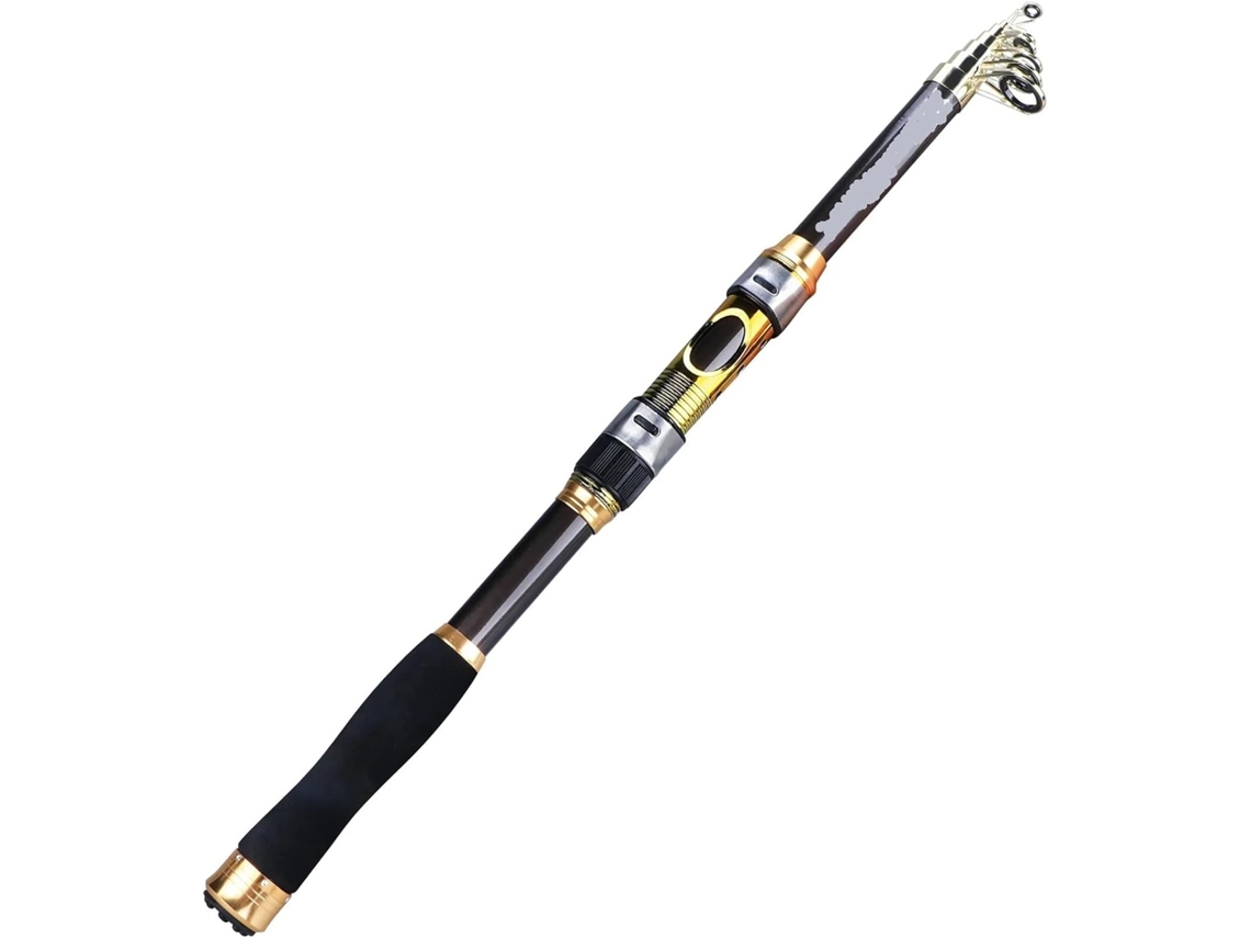 Caña De Pescar Giratoria Carbono Para Trucha Y Carpa, Equipo Telescópico Señuelos., Resistente, Ligero