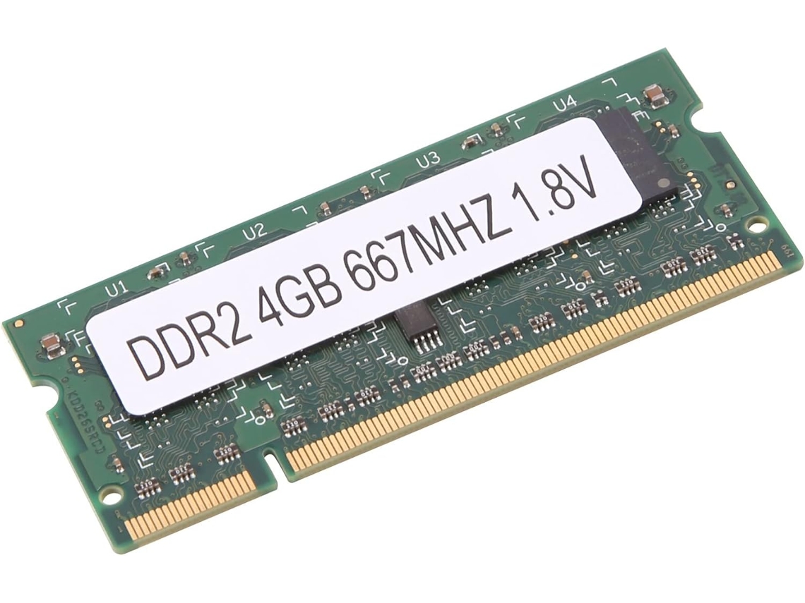 Memoria RAM DDR2 de 4 GB a 667 MHz PC2 5300 SODIMM de 1,8 V y 200 pines para portátiles AMD SFUSHOS