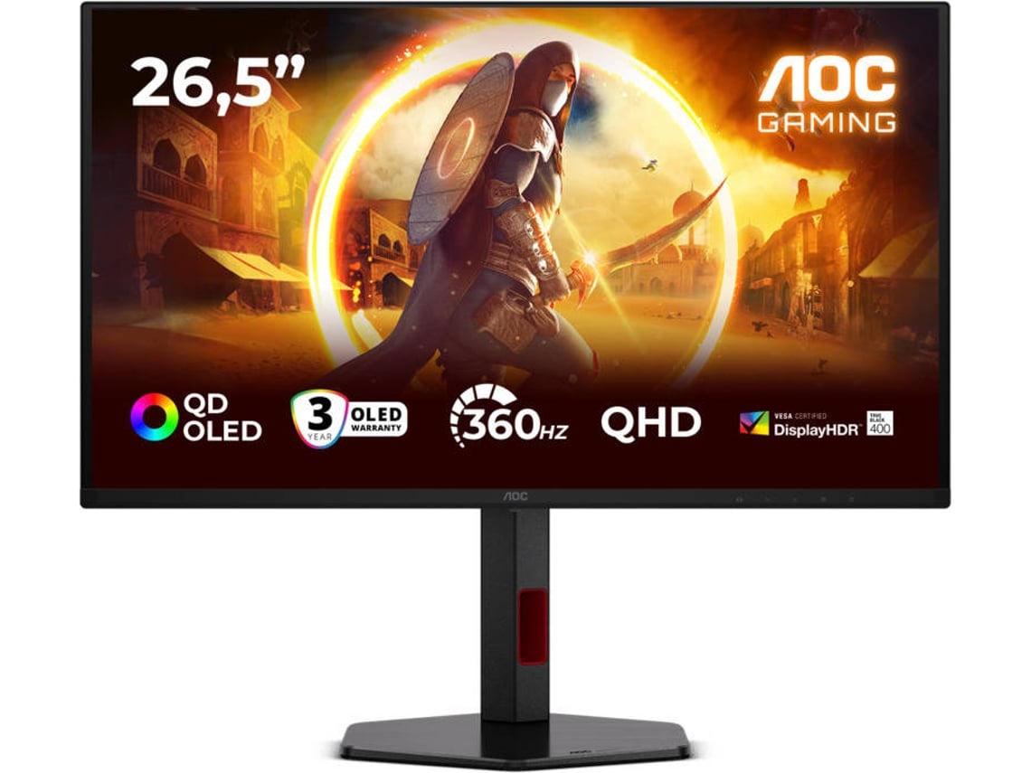 Monitor AOC G4 Q27G4SDR (26,5'' - Quad HD - 0,03 ms - 360 Hz - Negro)