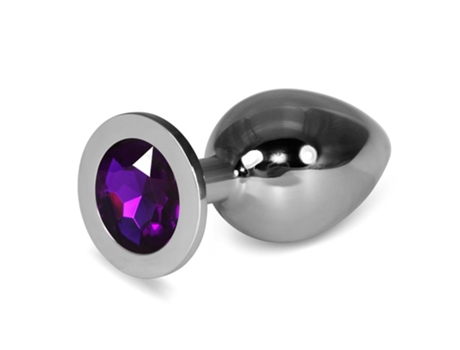 Plug Anal Metal Rosebud Classic Con Joya Púrpura Talla L LOVETOY