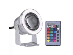 Rebe-proyector Led Sumergible Rgb Ip68 10w, Lámpara Submarina Para Piscina, Fuente Y Exterior Con Control Remoto