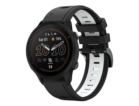 Correa De Reloj Inteligente Para Garmin Forerunner 955, Correa De Silicona Deportiva De Dos Colores, Color Blanco Y Negro, 22Mm VENISYMLIS