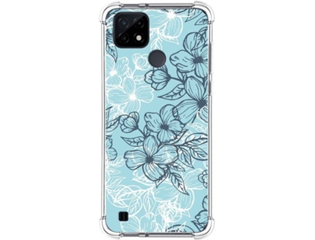 Carcasa Realme C21 TUMUNDOSMARTPHONE Dibujos Antigolpes Flores 03 Multicolor