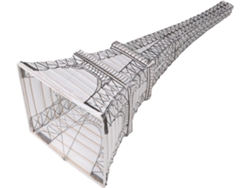 Farol De Papel Blanco Con Forma De Torre Eiffel Para Decoración De Bodas Y Jardines.