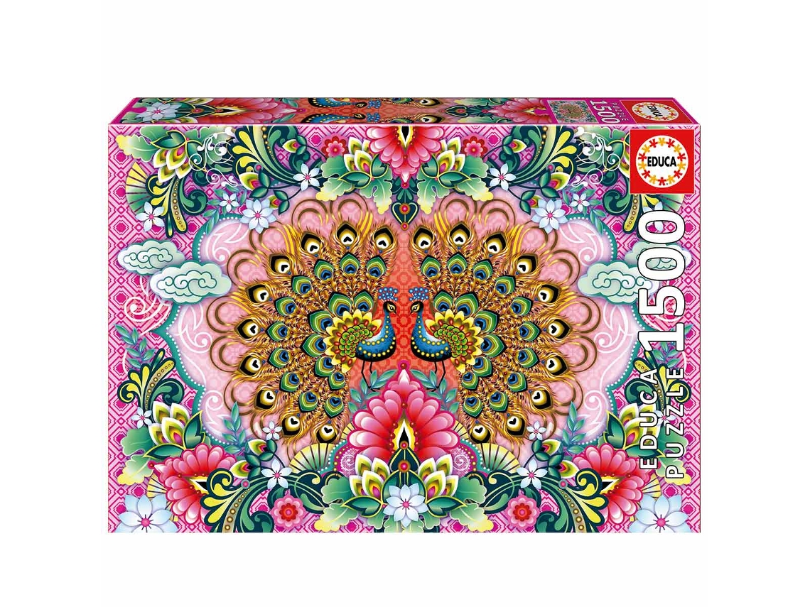 Puzzle EDUCA de 1500 Piezas Pavos Reales de Catalina Estrada 19942
