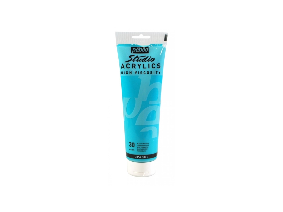 Tinta Acrílica PÉBÉO (Opaca - Turquesa - 250ml)