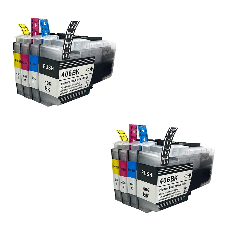 Lc406 2set(8pc)lc406 Lc-406 Lc-406xl Lc406xl Compatible Ink Cartridge For Brother Mfc-j4335dw J4345dw J4535dw J5855dw J5955dw J6555dw J6955dw