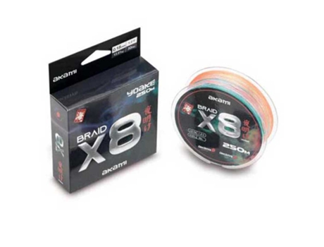 Linha Trançada Yoake X8 250 M Colorido 0.140 Mmakami