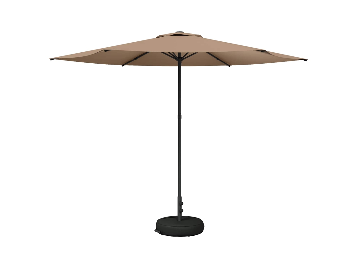 Vidaxl Sombrilla De Jardín 300 X 300 Cm Poliéster Rectangular Topo