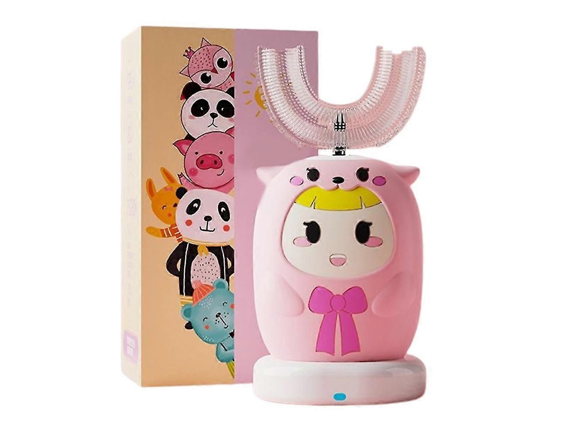 Escova De Dentes Elétrica Infantil Com Desenho Animado, À Prova D'água, Em Formato De U, Totalmente Automática.