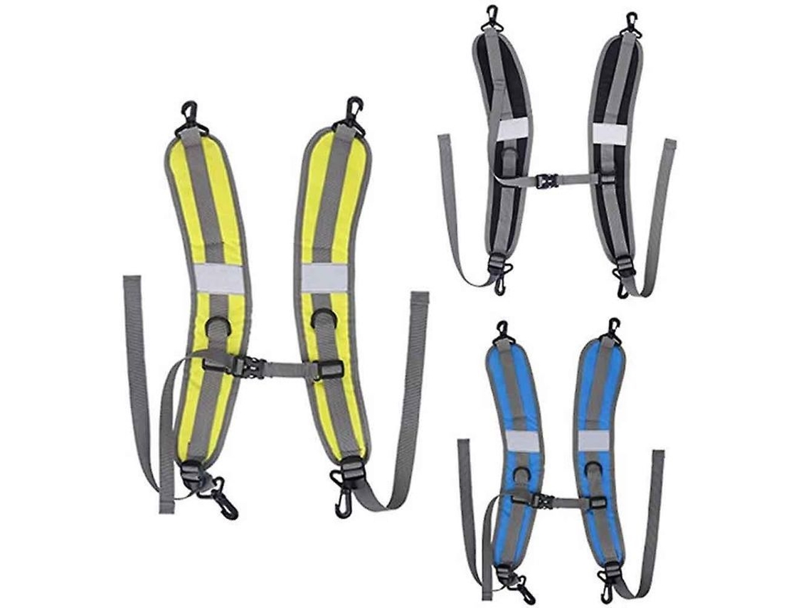 Correas ajustables para mochila 2026 con acolchado para deportes al aire libre. Correas de hombro de repuesto con cinta reflectante.