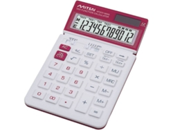 Calculadora Básica Tax MITSAI VR Rojo (12 dígitos)