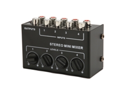 Mini Mezclador Estéreo Pasivo De 4 Canales Para Instrumentos Y Dispositivos De Reproducción.