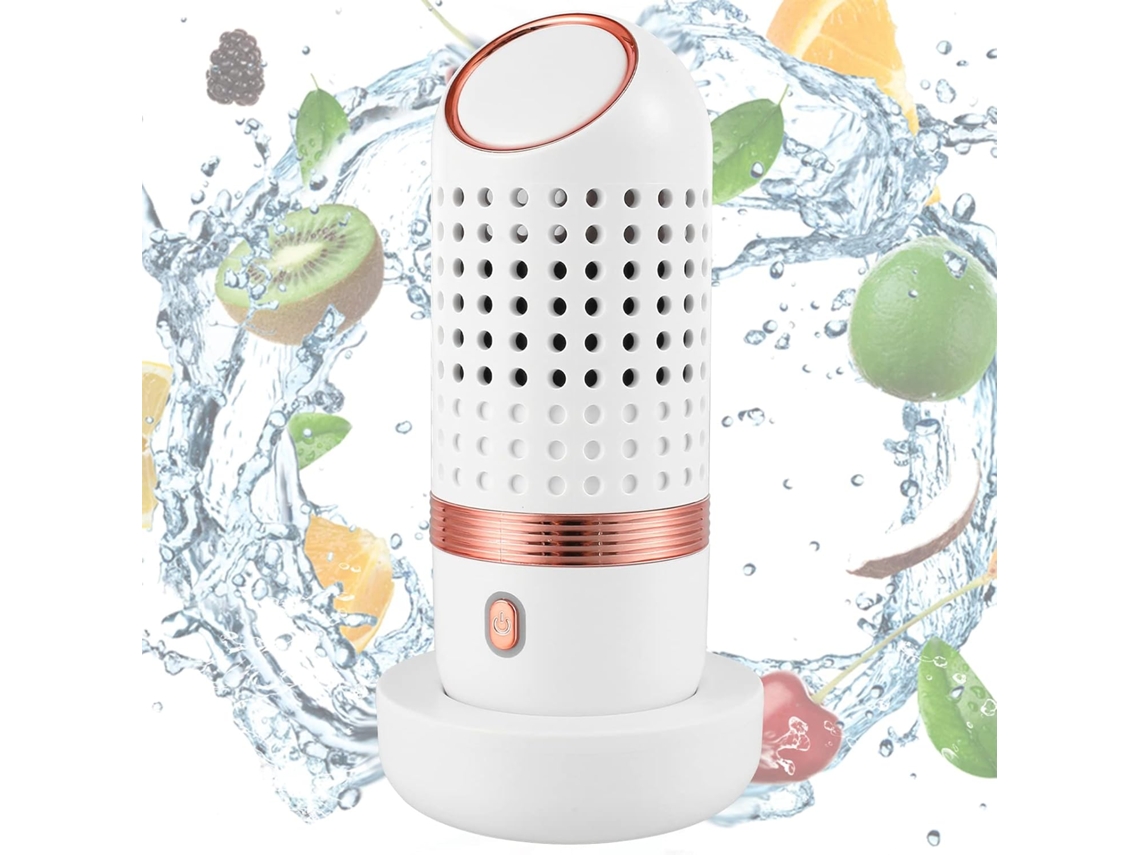 Dispositivo de limpieza de frutas y verduras, con tecnología de purificación de iones Oh para la limpieza de frutas, chrui (blanco)