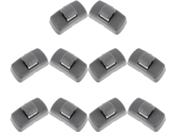 Clips De Montaje Para Parasol De Coche, Fabricados En Plástico Abs Resistente, 10 Unidades, Color Gris, Modelos Compatibles.