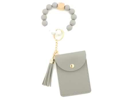 Pulsera De Cuentas De Silicona En Color Sólido, Llavero Para Bolso De Tarjeta, Estilo 1 ZMDECQNA