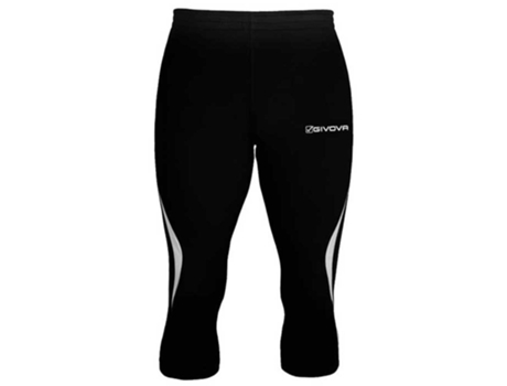 Pantalones Ajustados para Hombre GIVOVA Leggings Curtas Running Negro para Corrida (XL)