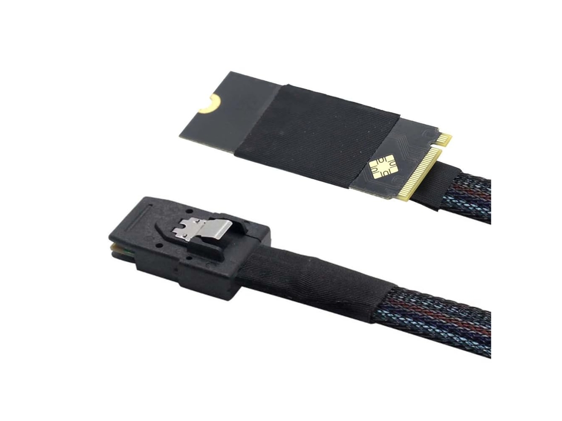 Servidor Plug And Play M.2 (m-key Nvme 2260) De Alta Velocidad A Mini Sas Sff-8087 De 0,5 M
