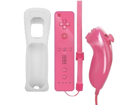 Mando Nintendo Wii WII-2024-4 Rosa (Inalámbrico)