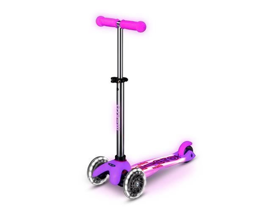 Micro - MMD213 - Mini Patinete Micro Deluxe Glow LED Plus Rosa