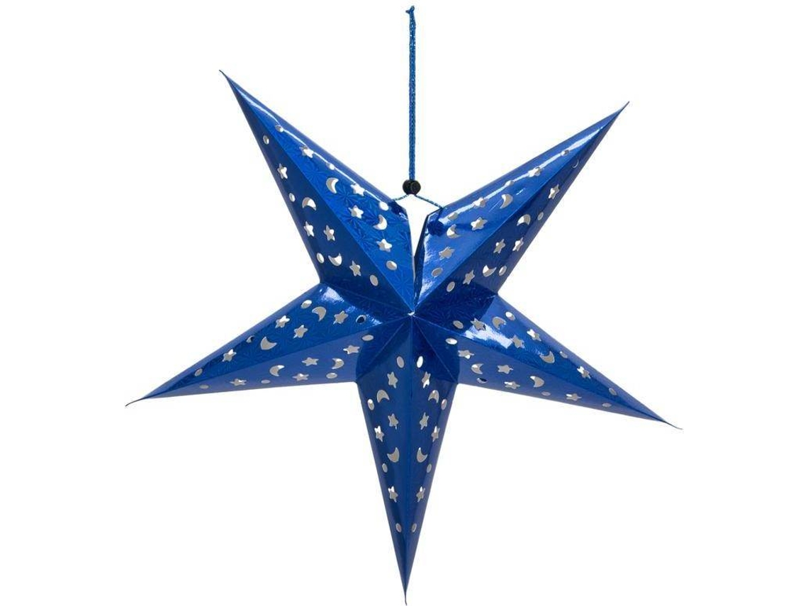 Papel Linterna Estrella EUROPALMS (Azul - 40 cm)