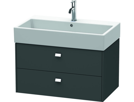 Mueble bajo encimera DURAVIT Brioso 78,4 x 45,9 cm 2 cajones incl. hueco para sifón y delantal para lavabo Vero Air 235080