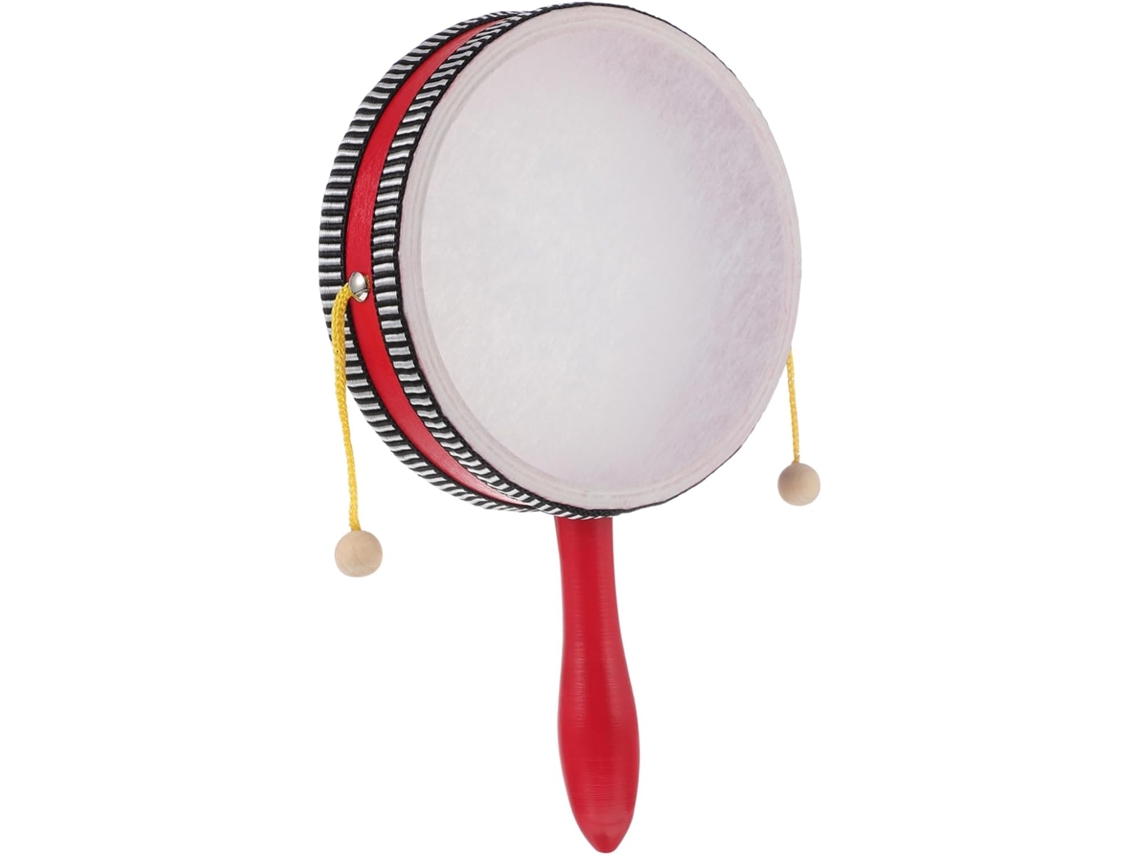 Tambor de mano musical educativo para niños y niñas. Un divertido instrumento de percusión.
