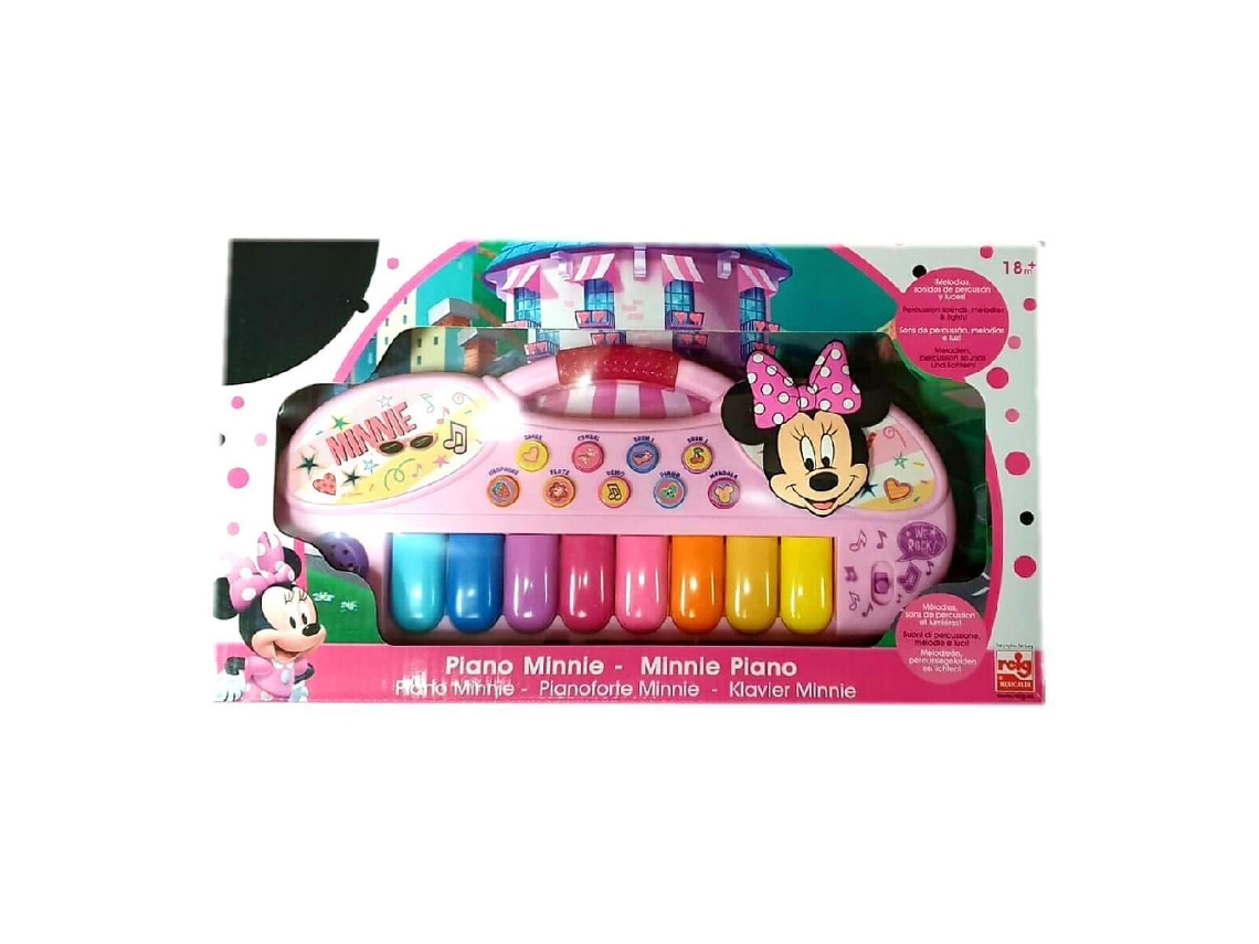 Instrumento Musical REIG piano minnie mouse (Edad Mínima Recomendada: 3 años)